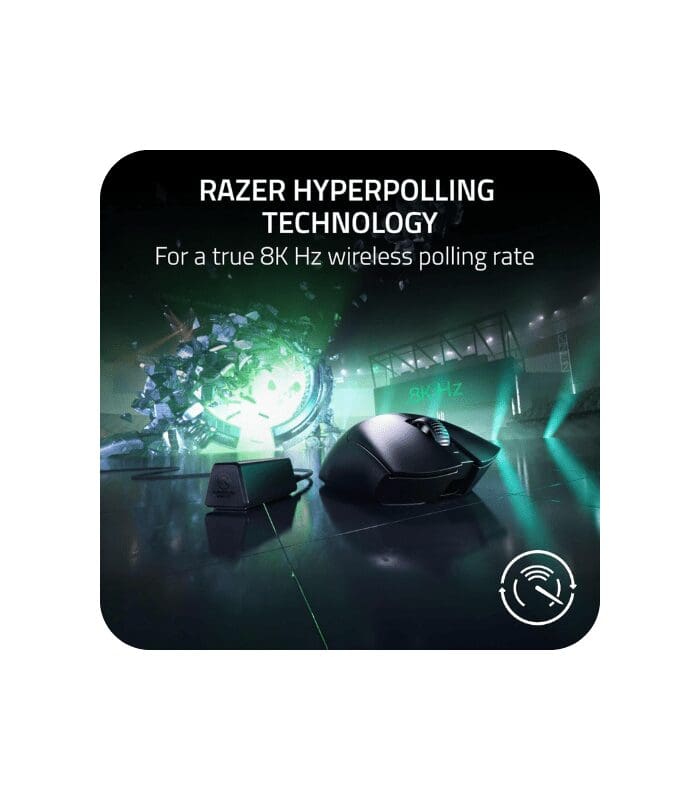 Razer DeathAdder V3 Pro - Black - Smooth-Touch - 8000 Hz - Yaya