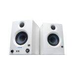 PreSonus Eris 3.5 2nd Gen HD Professional Studio Monitors with 3.5" Woven Composite Woofer, 1" Silk-Dome Tweeter, 50W Class AB Power and Tuning Controls (Auxillary) - Pair (White)