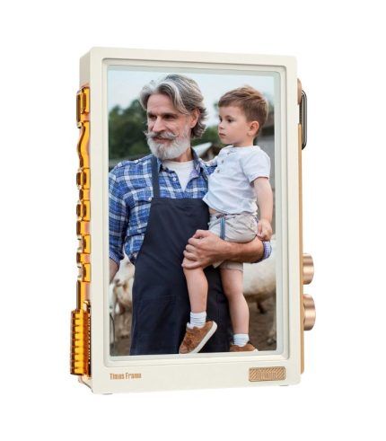 Divoom Times Frame-10.1" Digital Picture Frame Transparent IPS Smart Linux OS with RGBLED Rotary Knob WiFi 64GB 400+Clock Faces Widget 50+API Feeds Gift Mode Pixel Art Community Personalized Display