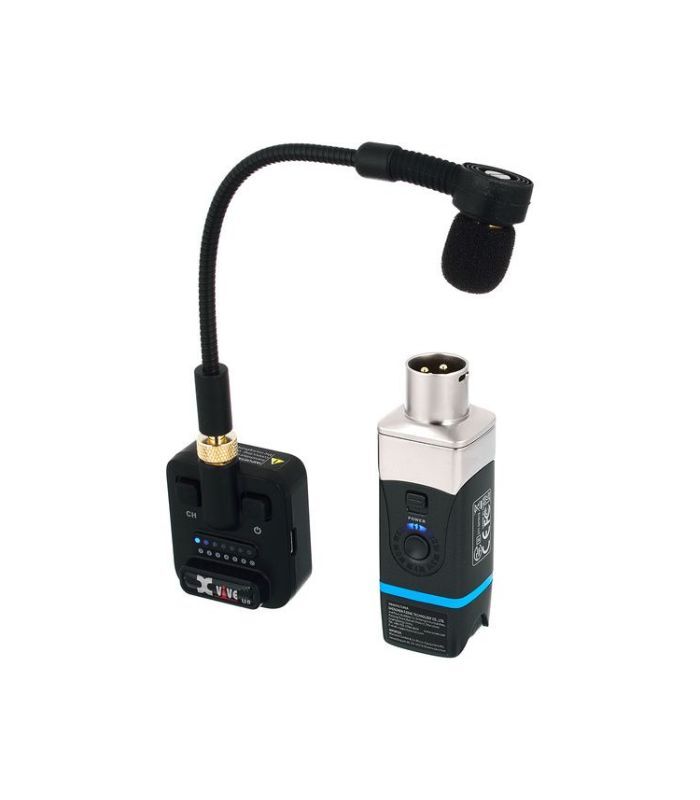 Xvive - U8 Acoustic Guitar Wireless System With Clip-on Supercardioid Condenser Microphone (Travel Case Included) - Image 2