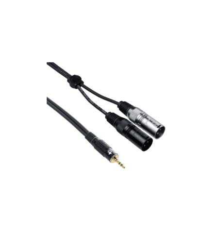 Bespeco - EAYMS2MX500 - 3.5mm-M to 2XLR-M 5m - Audio Cable - Image 1