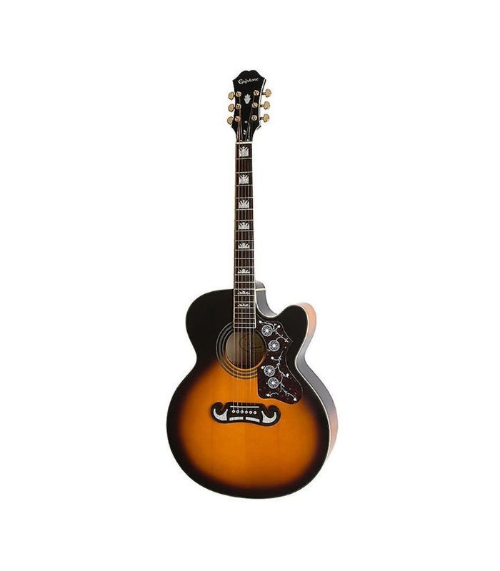 Epiphone - EEJ2VSGH1 J-200 EC Studio Guitar - Vintage Sunburst - Image 1