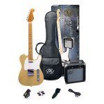 SX Guitar SE2-SK-BSB Electric Package Guitar - Butter Scotch Blonde