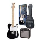 SX Guitar SE2-SK-BK Electric Package Guitar - Black
