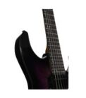 ESP - LTD M200DX Series Electric Guitar Burl Poplar Top Purple Burst Finish - Image 5