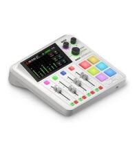 RØDE RØDECaster Duo Compact All-in-One Audio Production Solution for Podcasting, Streaming, Music Production and Content Creation (White)