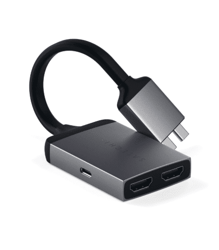 SATECHI - Adapter - Type-C Dual HDMI Adapter - Space Gray