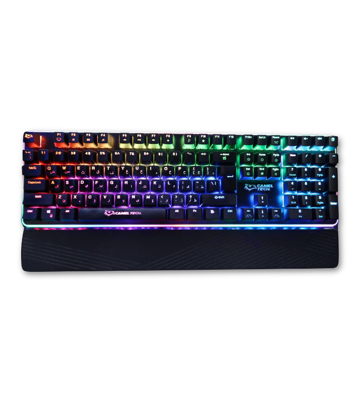 sahara-black-1 كامل تيك – لوحة مفاتيح "صحارى" – أسود / مفتاح أزرق - الصورة 1