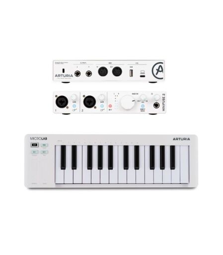 minfuse 2 bundle arturia minifuse 2 + microlab mk3 White bundle