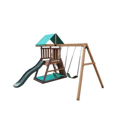 MountPeak - MP76139 Matterhorn Swing Set & Playhouse - Image 1