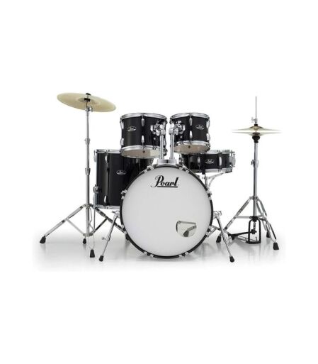 RS525SC-JB Pearl Roadshow 5pc Drum Set 2216B/1008T/1209T/1616F/1455S With Cymbal & Hardware Jet Black Finish - Image 1