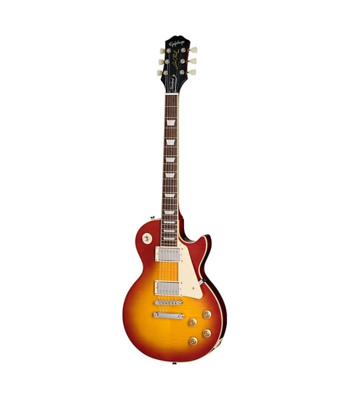 EIGLP5WCNH1 (5) Epiphone - Les Paul Standard 50s Figured Electric Guitar - Washed Cherry Sunburst - Image 1