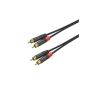 Roxtone - PACC130L0030 - 2RCA to 2RCA 3 Meters Gold Audio Cable