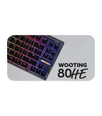 Wooting 80HE A low latency, analog keyboard in an 80% layout, packed with cutting edge features like True 8kHz polling, Rapid Trigger and our latest innovation: Rappy Snappy.