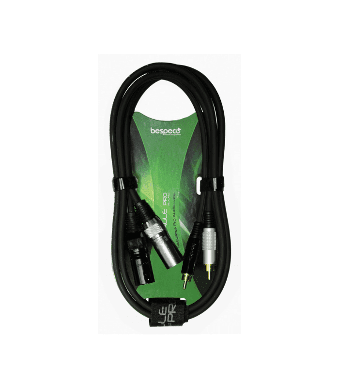 Bespeco - EAY2X2R300 - 2RCA-M to 2XLR-M 3m - Audio Cable - Image 2