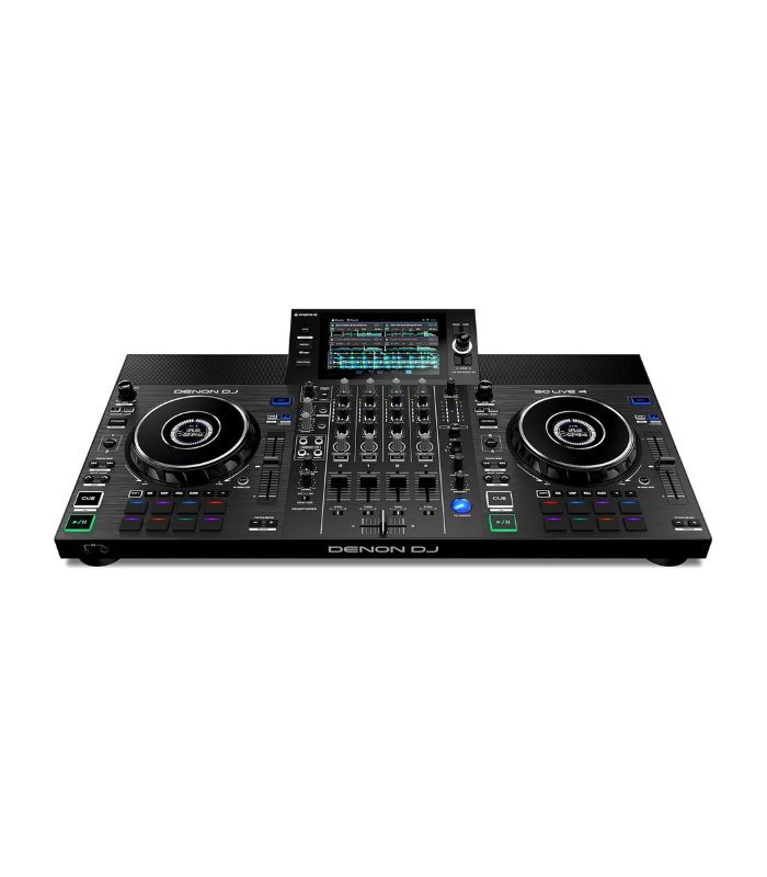 Denon DJ SC LIVE 4 - Standalone DJ Controller, 4-Channel Mixer, Amazon Music Unlimited Streaming, Wi-Fi, Speakers, Serato DJ & Virtual DJ Compatible