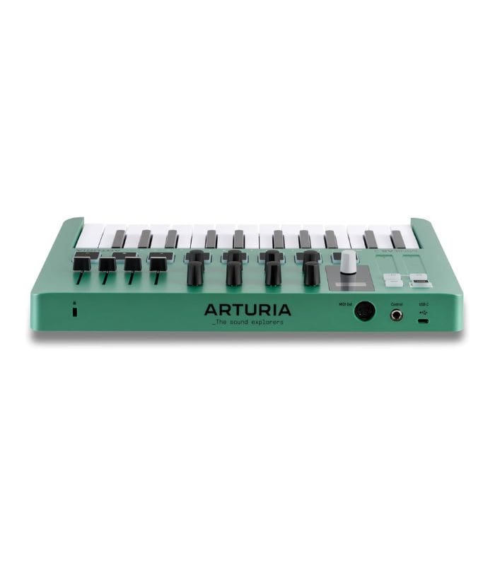 Arturia MiniLab 3 — Limited Edition Mint Green 25 Key USB MIDI Keyboard Controller With 8 Multi-Color Drum Pads, 8 Knobs and Music Production Software Included