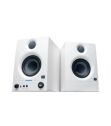 PreSonus Eris 3.5 BT 2nd Gen HD Professional Studio Monitors with 3.5" Woven Composite Woofer, 1" Silk-Dome Tweeter, 50W Class AB Power and Tuning Controls (Auxillary) - Pair (White)
