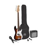 SX Guitar SB2-SK-3TS Precision Electric Bass Package Guitar - Sunburst