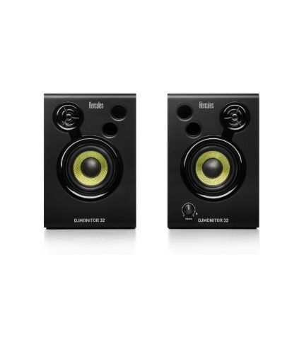 Hercules DJmonitor 32,2 X 15 Watts RMS Active Monitoring Speakers,Black