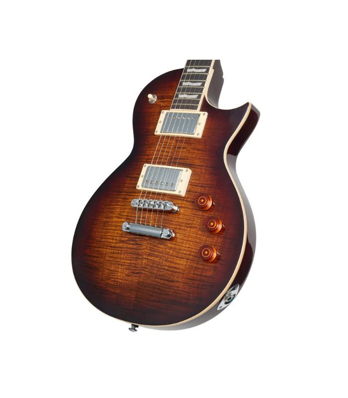 ESP - LTD Eclipse EC-256 Series Electric Guitar Flame Maple Top, Dark Brown Sunburst Finish - Image 4