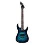 ESP - LTD M200DX Series Electric Guitar Burl Poplar Top Blue Burst Finish