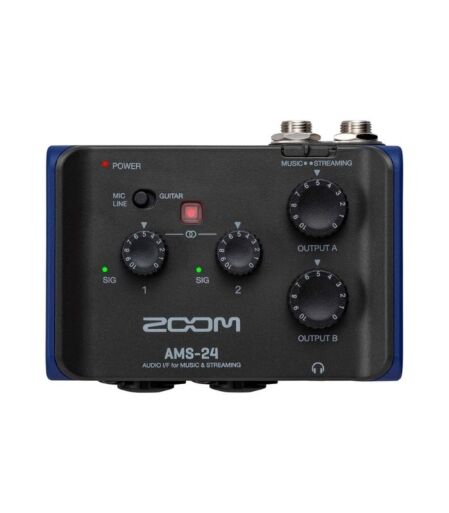 Zoom AMS-24 2x4 USB Audio Interface for Music and Streaming - 2 Years Warranty - Image 1