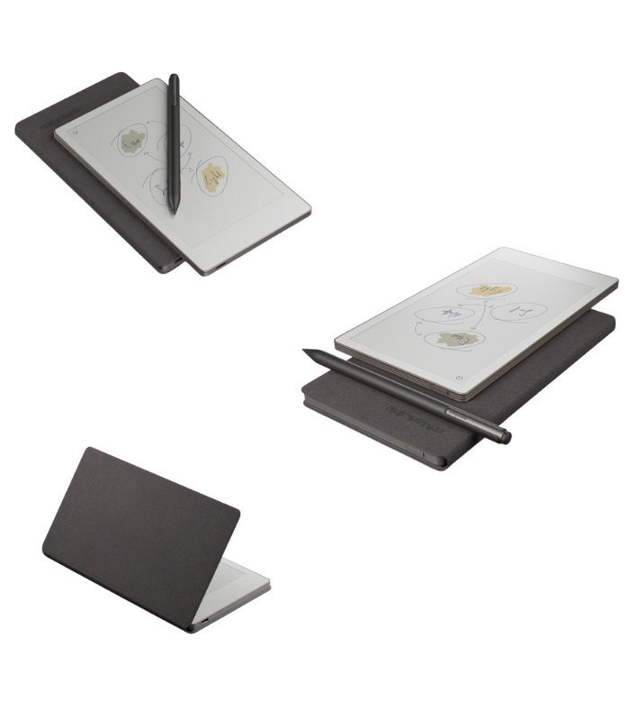 reMarkable Paper Pro Move with Marker Plus and Book Folio Mosaic weave - Basalt - Image 2