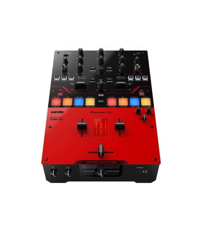 DJM-S5 Scratch-style 2-channel DJ mixer (gloss red)