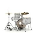 Pearl Roadshow 4-pcs Drum Set 1812B/1007T/1410F/1350S with Cymbal & Hardware Pure White Finish - Image 4