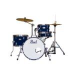 Pearl Roadshow 4pc Drum Set 1812B/1007T/1410F/1350S with Cymbal & Hardware Royal Blue Metallic Finish