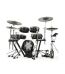 EFNOTE 3 -3X Standard 6 Pieces Electric Drum Set Includes 4 Cymbals, 3 Lambda Tripod Cymbal & Snare Stands, Black Oak Finish (Kick Pedal & Hi Hat Stand Not Included)
