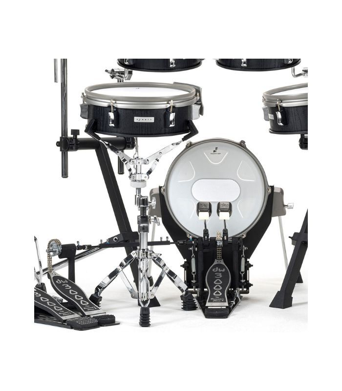 EFNOTE 3 -3X Standard 6 Pieces Electric Drum Set Includes 4 Cymbals, 3 Lambda Tripod Cymbal & Snare Stands, Black Oak Finish (Kick Pedal & Hi Hat Stand Not Included) - Image 5
