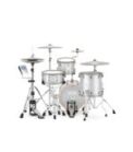 EFNOTE 5 - 5 Standard 4 Pieces Electric Drum Set Includes 4 Cymbals, Includes Splash Cymbal Arm, White Sparkle Finish  (Hardware Not Included) - Image 9