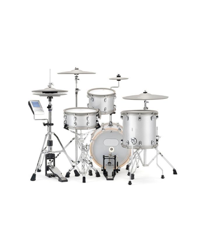 EFNOTE 5 - 5 Standard 4 Pieces Electric Drum Set Includes 4 Cymbals, Includes Splash Cymbal Arm, White Sparkle Finish  (Hardware Not Included) - Image 9