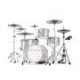 EFNOTE 5 - 5 Standard 4 Pieces Electric Drum Set Includes 4 Cymbals, Includes Splash Cymbal Arm, White Sparkle Finish  (Hardware Not Included)