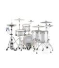 EFNOTE 5 - 5 Standard 4 Pieces Electric Drum Set Includes 4 Cymbals, Includes Splash Cymbal Arm, White Sparkle Finish  (Hardware Not Included) - Image 6