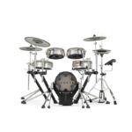 EFNOTE 3 - 3 Style B 5 Pieces Electric Drum Set Includes 4 Cymbals, 3 Lambda Tripod Cymbal & Snare Stands, White Sparkle Finish (Kick Pedal & Hi Hat Stand Not Included)