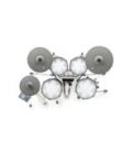 EFNOTE 3 - 3 Style B 5 Pieces Electric Drum Set Includes 4 Cymbals, 3 Lambda Tripod Cymbal & Snare Stands, White Sparkle Finish (Kick Pedal & Hi Hat Stand Not Included) - Image 3