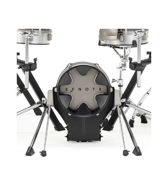 EFNOTE 3 - 3 Style B 5 Pieces Electric Drum Set Includes 4 Cymbals, 3 Lambda Tripod Cymbal & Snare Stands, White Sparkle Finish (Kick Pedal & Hi Hat Stand Not Included) - Image 11