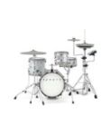 EFNOTE - E Mini Standard 4 Pieces Electric Drum Set Includes 3 Cymbals, Snare & Cymbal Stand, White Sparkle Finish (Kick Pedal & Hi Hat Stand Not Included)