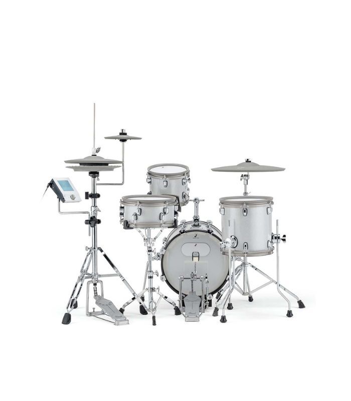 EFNOTE - E Mini Standard 4 Pieces Electric Drum Set Includes 3 Cymbals, Snare & Cymbal Stand, White Sparkle Finish (Kick Pedal & Hi Hat Stand Not Included) - Image 5