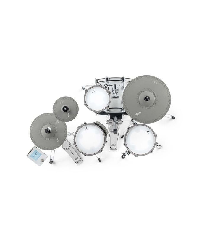 EFNOTE - E Mini Standard 4 Pieces Electric Drum Set Includes 3 Cymbals, Snare & Cymbal Stand, White Sparkle Finish (Kick Pedal & Hi Hat Stand Not Included) - Image 4