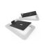 Kanto Audio - S6W Angled Desktop Speaker Stands for Large Speakers - White, Pair