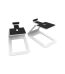 Kanto Audio - SE4W Elevated Desktop Speaker Stands for Midsize Speakers - White, Pair