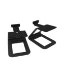 Kanto Audio - SE6 Elevated Desktop Speaker Stands for Large Speakers - Black, Pair