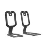 Kanto Audio - SU2 Rear-Mounted Desktop Speaker Stands for Small Speakers - Black, Pair