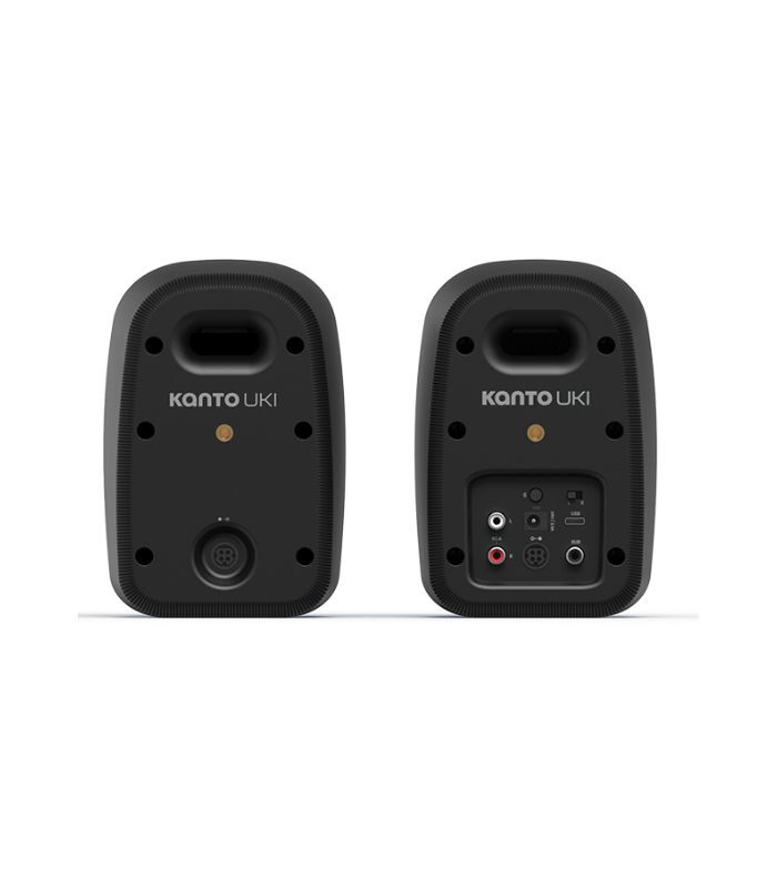 Kanto Audio - UKI 100W Desktop Speakers with Bluetooth, USB-C, Headphone out – Onyx (Matte Black), Pair - Image 2