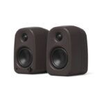 Kanto Audio - UKI 100W Desktop Speakers with Bluetooth, USB-C, Headphone out – Pumice (Speckled Brown), Pair