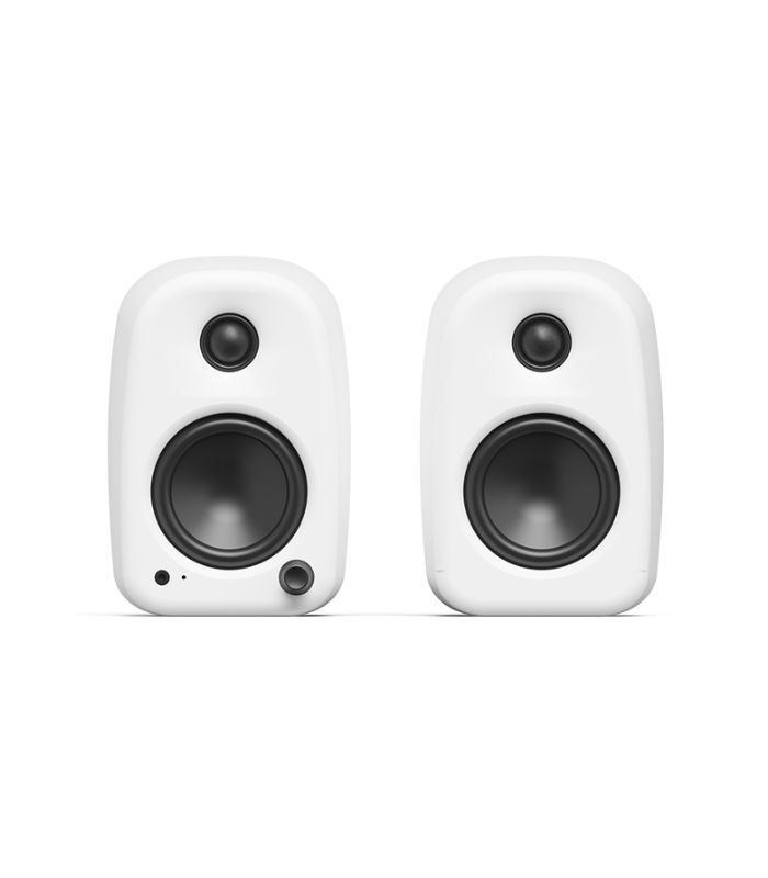 Kanto Audio - UKI 100W Desktop Speakers with Bluetooth, USB-C, Headphone out – Chalk (Matte White), Pair - Image 2